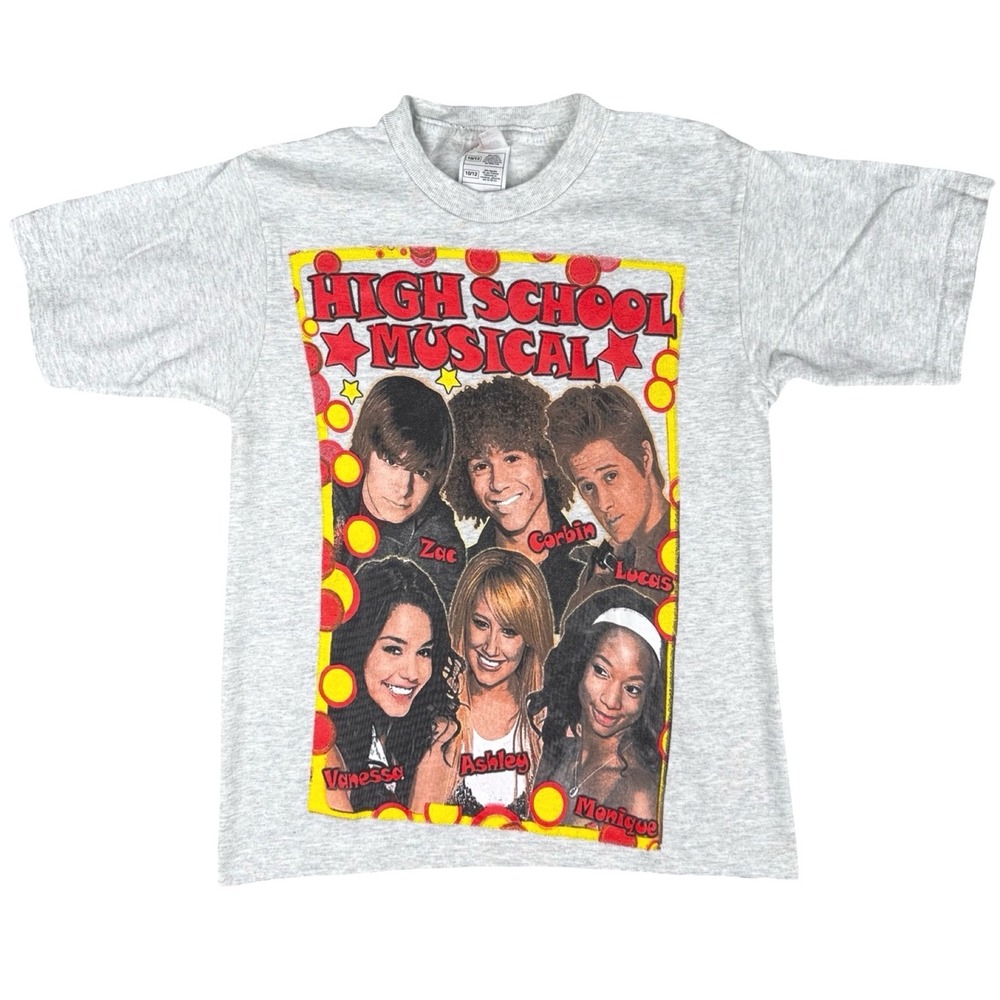 High School Musical Tour 2006 Shirt Disney Cast Graphic Tee Youth 10 12